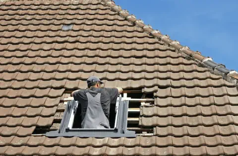 Pose de velux au Teich